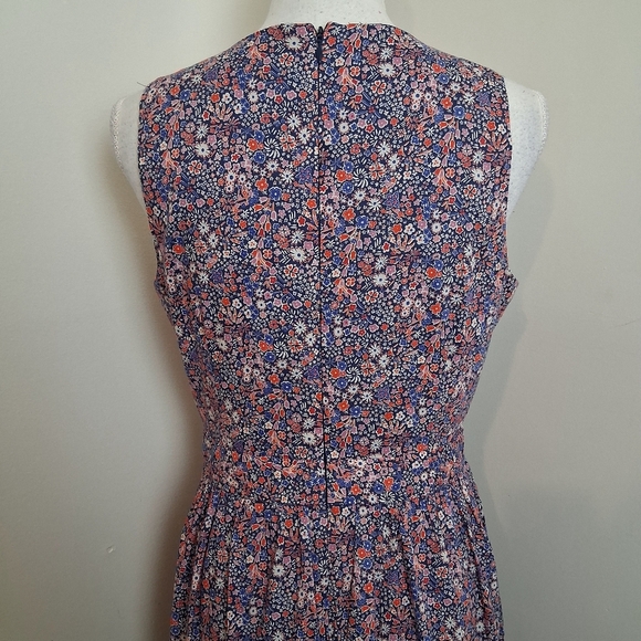 J.Crew Liberty Fabric Kayoko Floral Sleeveless Maxi Dress Size 6 - Picture 4 of 9